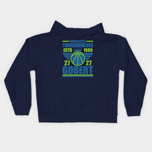 Minnesota Timberwolves Gobert 37 Basketball Retro Kids Hoodie